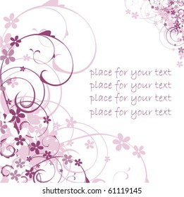 Background with flower