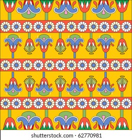 Background flower Egyptian ornament
