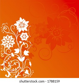 Background flower, elements for design, vector illustration