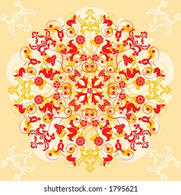 Background flower, elements for design, vector illustration