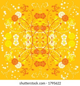 Background flower, elements for design, vector illustration