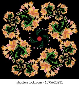 background flower fractal pattern design