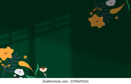 background flower hand drawn pastel pattern colorful cute illustration shadow overlay eps 10