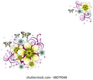 background flower illustration