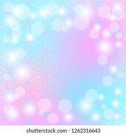 Background of Flower of Life. Vector illustration