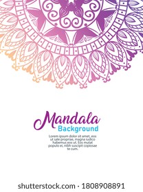 background flower luxury mandala, vintage luxury mandala, ornamental decoration vector illustration design