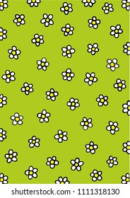 Background flower meadow illustration vector 