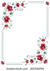 Background with a flower ornament.