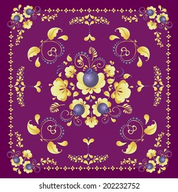 Background with a flower ornament.