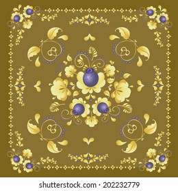 Background with a flower ornament.