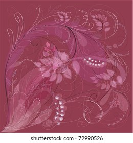 Background from flower patterns