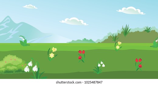 Background with flowers