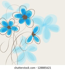 Background with a flowers