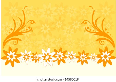 Background with flowers