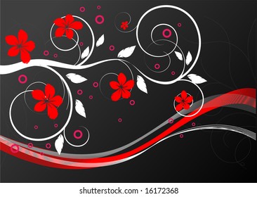 Background with flowers