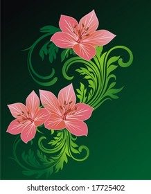 Background with flowers