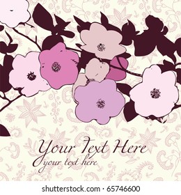 background with flowers