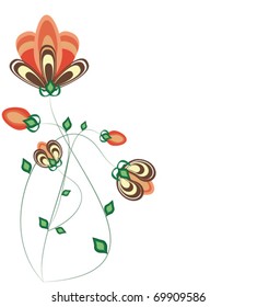 Background with a flowers