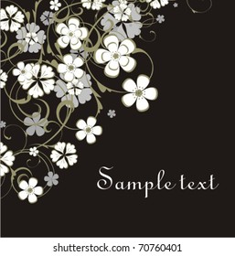 Background with flowers