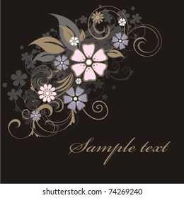 Background with flowers