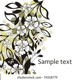 Background with flowers