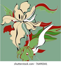 Background with flowers