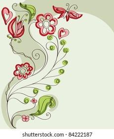 background with flowers