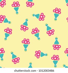 Background flowers bouquet pattern design. Floral texture for wallpaper, print or gift paper.