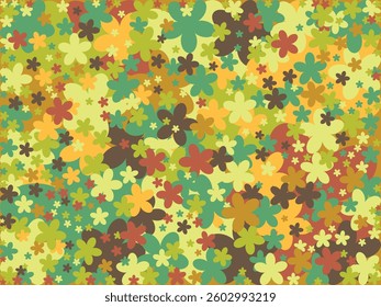 Background of flowers in different color.