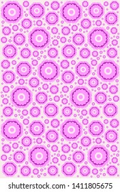 background of flowers of different sizes