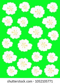 Background flowers green