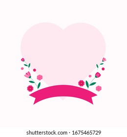 Background with flowers, leaf. Cute vector card. Could be used for flyers, banners, postcards, holidays decorations, spring holidays, Women’s Day, Mother’s Day.