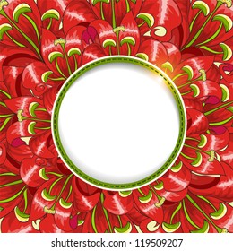  background with flowers of lily