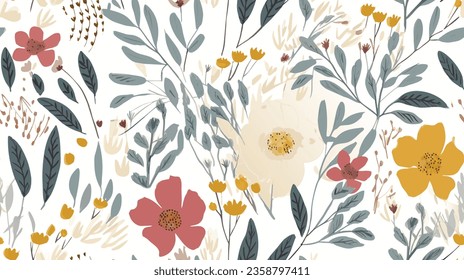 background with flowers, seamless pattern with flowers, floral pattern, pattern with flowers