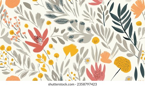 fondo con flores, patrón sin costuras con flores, patrón floral, patrón con flores