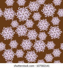 background with flowers or snowflakes for your design