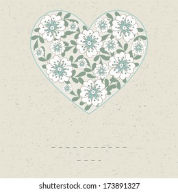 Background with flowers and space for text.