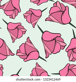 background flowers tulip, seamless tulip, seamless flowers