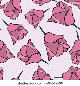 background flowers tulip, seamless flowers