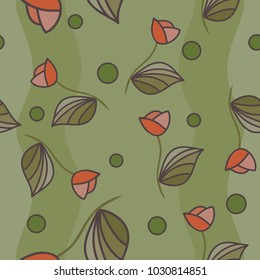 Background flowers tulip, seamless tulip, seamless flowers. Vector