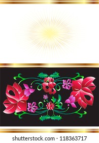 Background  with flowers. Vector illustration EPS 10.