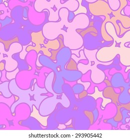 Background with flowers in violet colors. Good for wallpaper, textile, background, design of wedding invitation, poster, cover of book, post cards. Spring and summer theme of illustration