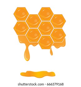 background of flowing down honey