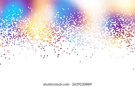 Background, Flyer or Cover Design for Your Business with Abstract Blurred Texture and white pixelated dissolve gradient