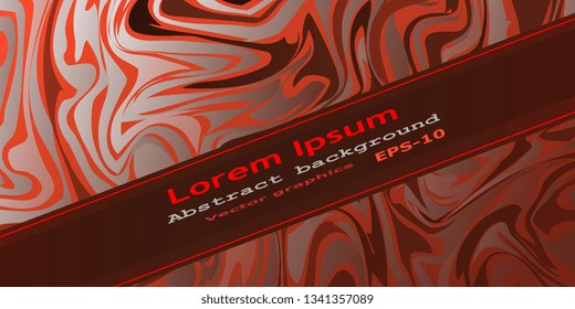 Background for flyers and banners. Business card. Red curls. Modern Vector Graphics