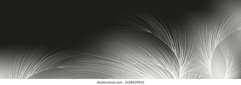 Background of flying realistic vector  goose or swan white feathers.Ecological feather filler for pillows, blankets or jackets.Vector concept design.