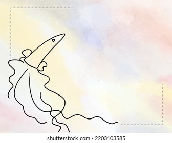background with flying rocket and space for text