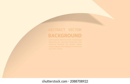 background folds of paper open a new sheet of cream color 3d design tempalte, for new year template, new sheet 2022, happy new year, vector design copy space area eps 10