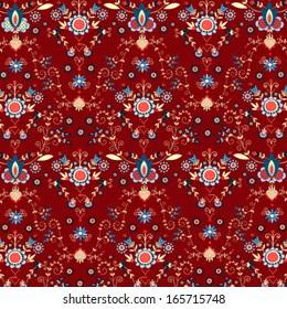 Background Folk Flower 