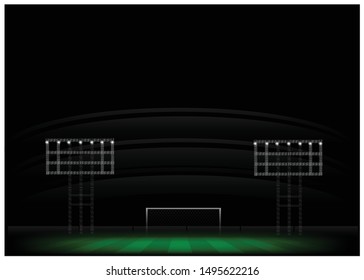 Background football field  vector illustration.
